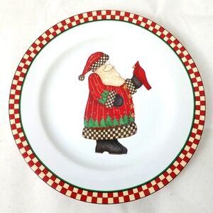 Sakura Santa Magic with Cardinal Debbie Mumm 8  Inch Plate